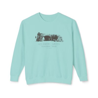 Unisex Lightweight Crewneck Sweatshirt - Sycamore Grove, Glen Rose, Texas, 1928 - Vintage Style - Image 7